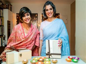 Diwali creations by Gouris Goodies with Mandira Bedi