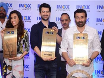 Suuny Deol, Karan Deol and Sahher Bambba at launch of INOX Jalandhar (2)